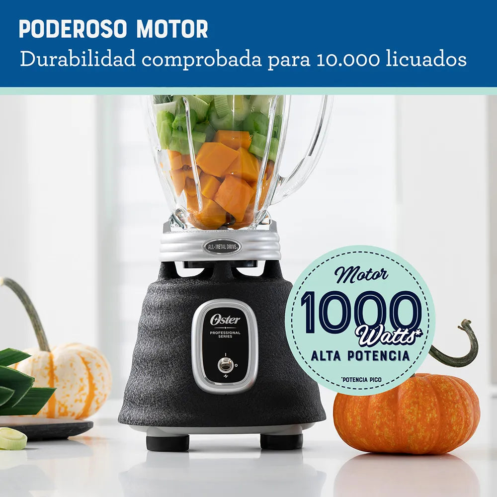 Licuadora clásica Oster® negra serie profesional con interruptor de palanca BLSTBPST