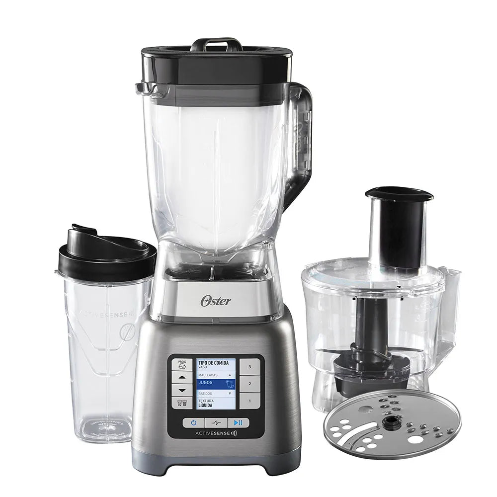 Licuadora Oster® ActiveSense™ con procesador de alimentos y Blend-N-Go BLSTTDTNBGF