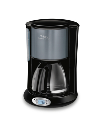 T-FAL CAFETERA DE FILTRO PROGRAMABLE SUBITO MINERAL GREY 12 TAZAS