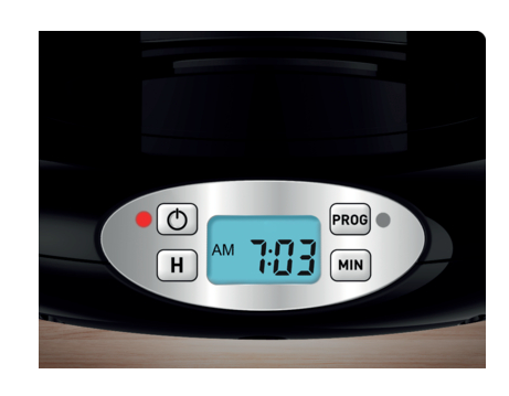 T-FAL CAFETERA DE FILTRO PROGRAMABLE SUBITO MINERAL GREY 12 TAZAS