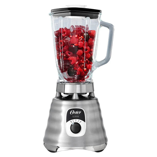Licuadora clásica Oster® gris con perilla ergonómica de 3 velocidades BLST4655Z