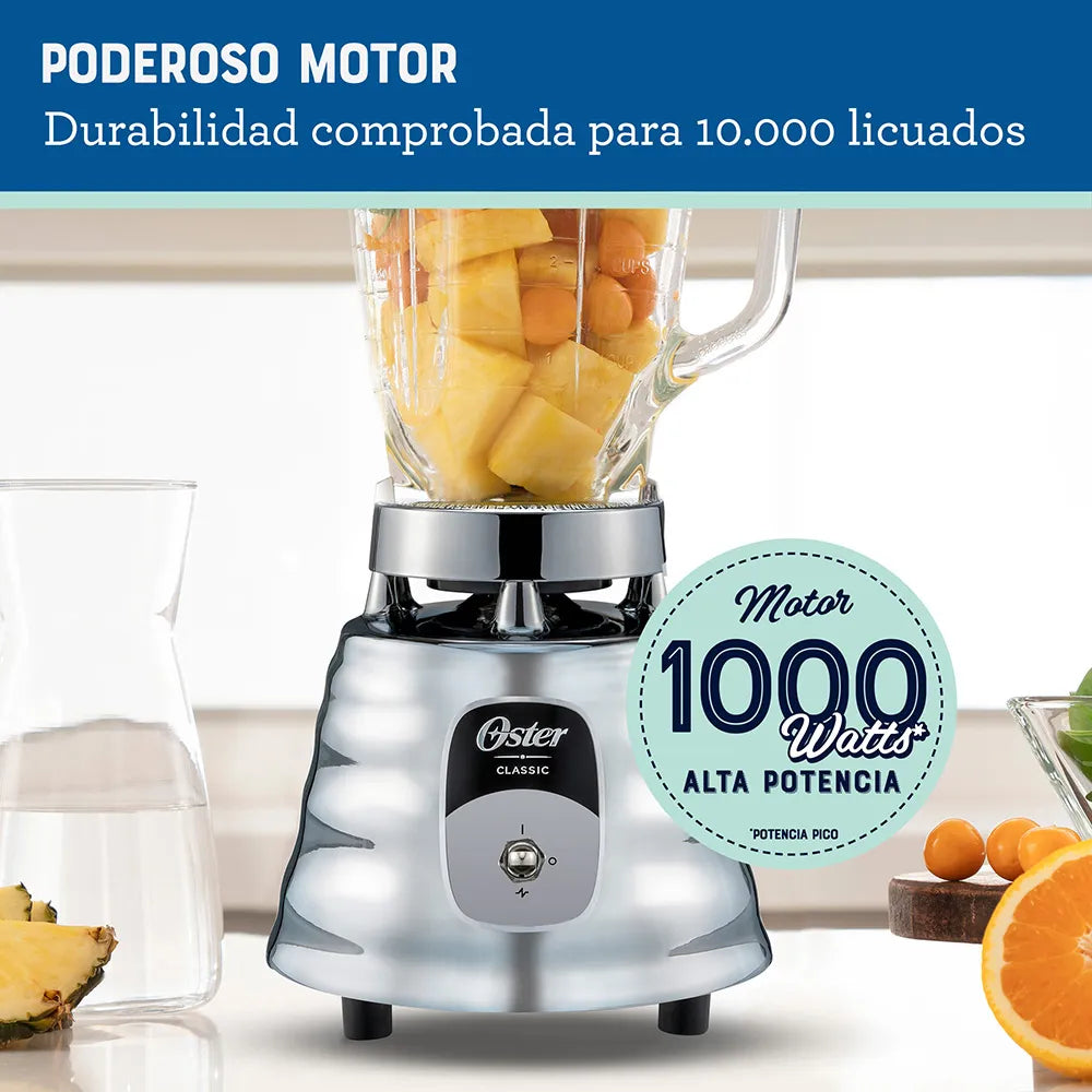 Licuadora clásica Oster® de acero inoxidable con interruptor de palanca BLST4125